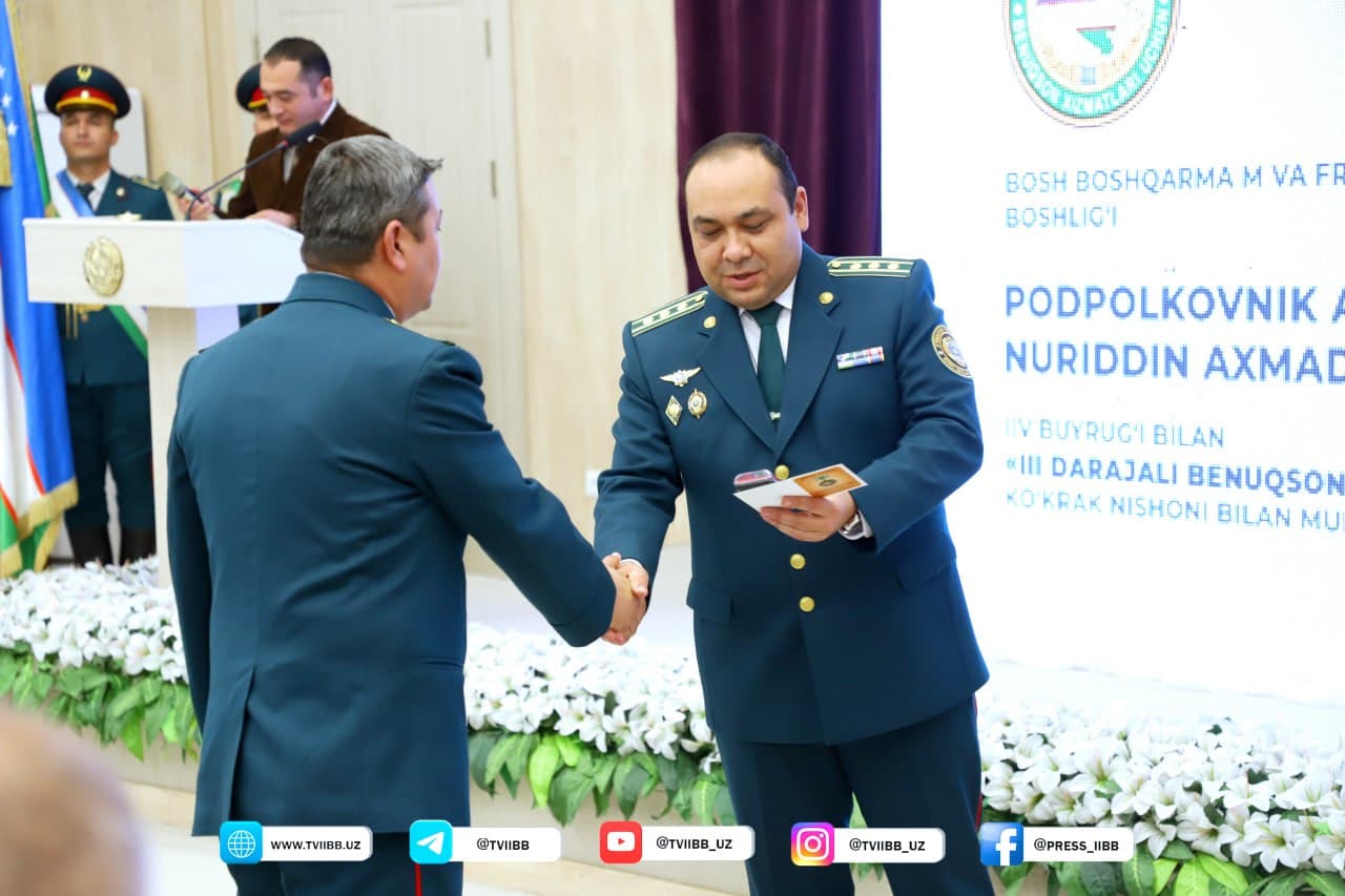 Toshkent viloyati Ichki ishlar organlarining 500 dan ortiq fidoyi xodimlari turli mukofotlar bilan ragʻbatlantirildi