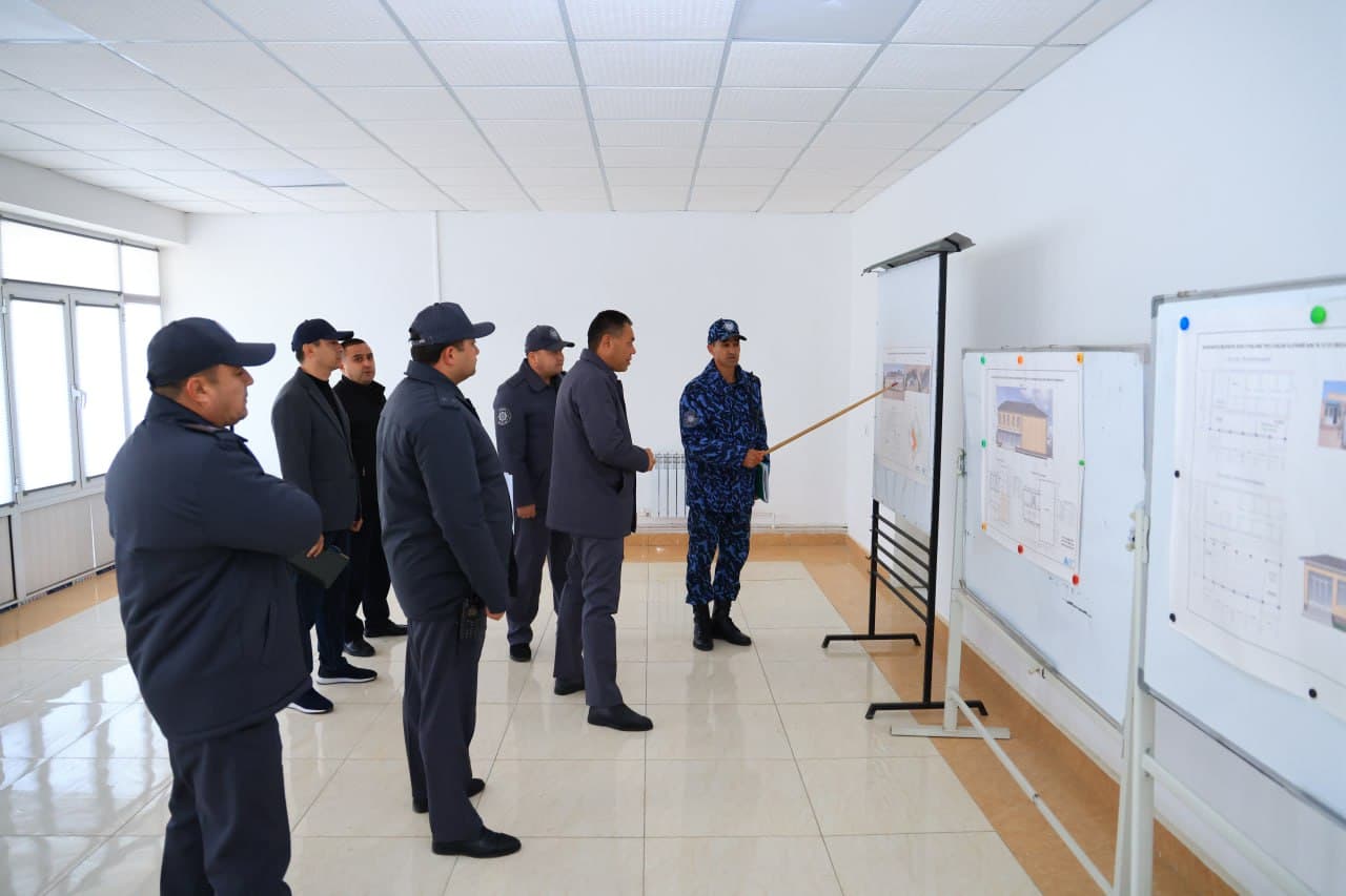 Namangan viloyati IIB rahbariyati tomonidan 7552-sonli harbiy qism xizmat faoliyati va ijtimoiy soha obyektlarida hamda kuz-qish mavsumiga tayyorgarlik holati oʻrganildi