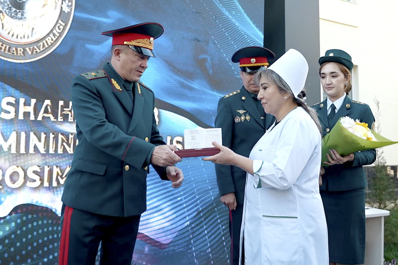 Символ самоотверженного труда, посвященного здоровью человека - для медицинского отдела ГУВД города Ташкента построено новое современное здание, которое было сдано в эксплуатацию накануне Дня медицинских работников