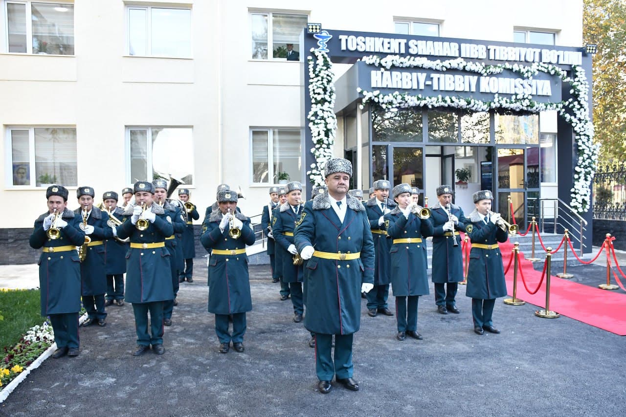 Символ самоотверженного труда, посвященного здоровью человека - для медицинского отдела ГУВД города Ташкента построено новое современное здание, которое было сдано в эксплуатацию накануне Дня медицинских работников