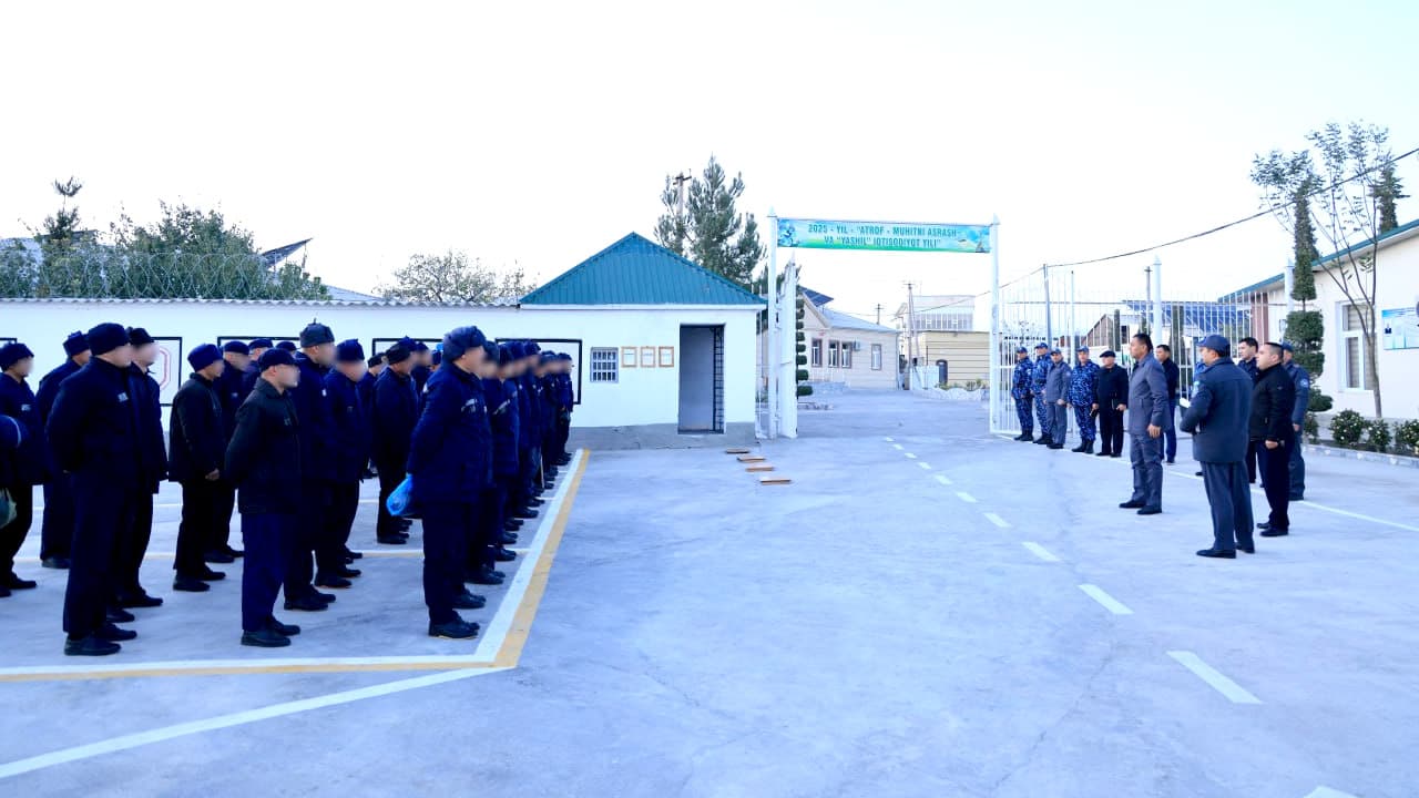 Namangan viloyati IIB boshligʻi Pop tumanidagi 6-sonli jazoni ijro etish koloniyasi faoliyati bilan tanishdi