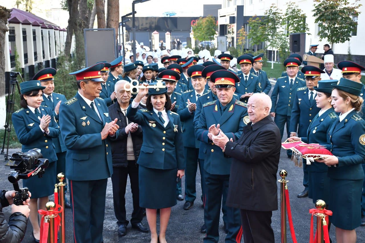 Символ самоотверженного труда, посвященного здоровью человека - для медицинского отдела ГУВД города Ташкента построено новое современное здание, которое было сдано в эксплуатацию накануне Дня медицинских работников
