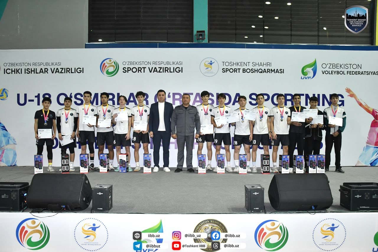 Завершился финальный этап соревнований на "Кубок города Ташкента" по волейболу среди юниоров