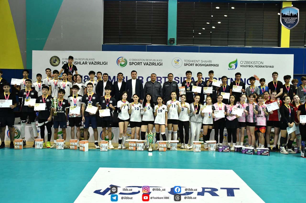 Завершился финальный этап соревнований на "Кубок города Ташкента" по волейболу среди юниоров