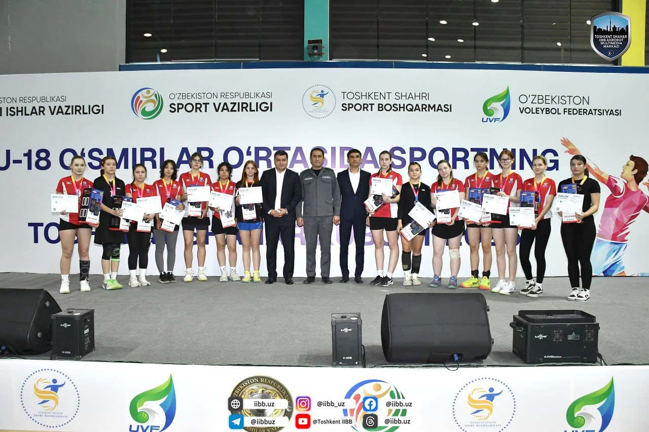 Завершился финальный этап соревнований на "Кубок города Ташкента" по волейболу среди юниоров