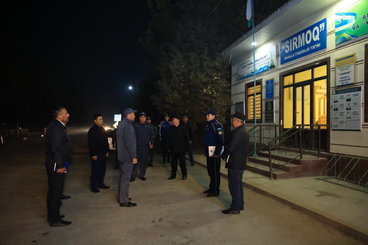 Namangan viloyati IIB rahbariyati tomonidan ichki ishlar organlari faoliyati va kuz-qish mavsumiga tayyorgarlik ishlari atroflicha oʻrganilmoqda