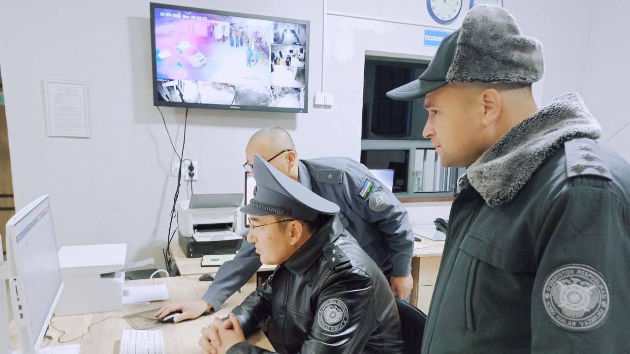 Qoraqalpogʻiston Respublikasi IIV rahbariyati tomonidan Taxiatosh tumanida aholi osoyishtaligini taʼminlash yoʻlida olib borilayotgan tungi xizmat faoliyati oʻrganildi