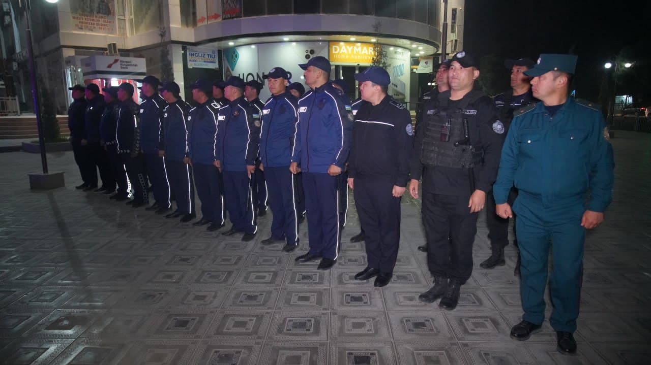 Surxondaryo viloyati Ichki ishlar boshqarmasi rahbariyati tomonidan Jarqoʻrgʻon tumanida tungi faoliyat, kuz-qish mavsumiga tayyorgarlik jarayonlari oʻrganildi