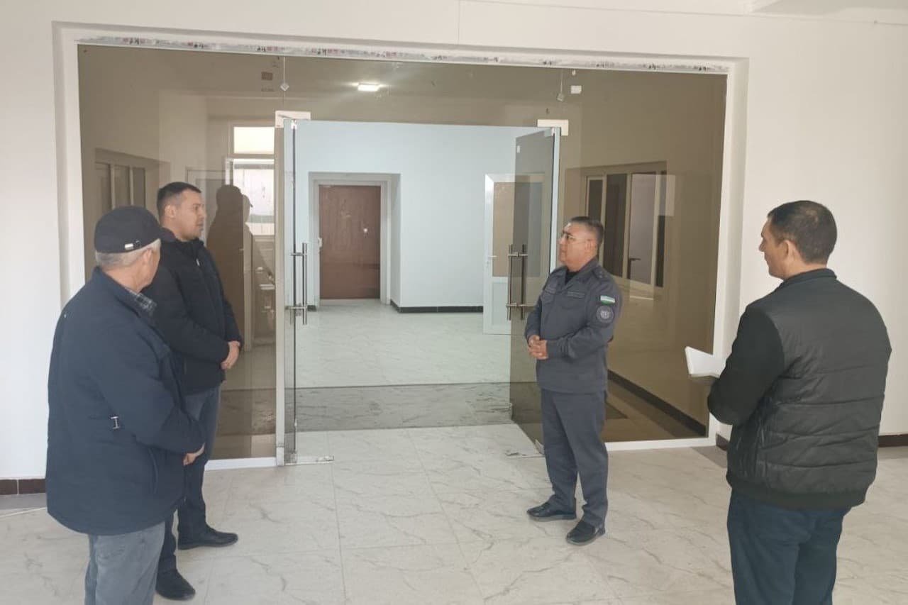 Бухоро вилояти ИИБ раҳбарияти томонидан Когон тумани ички ишлар бўлинмаларида олиб борилаётган қурилиш ва реконструкция ишлари ўрганилди