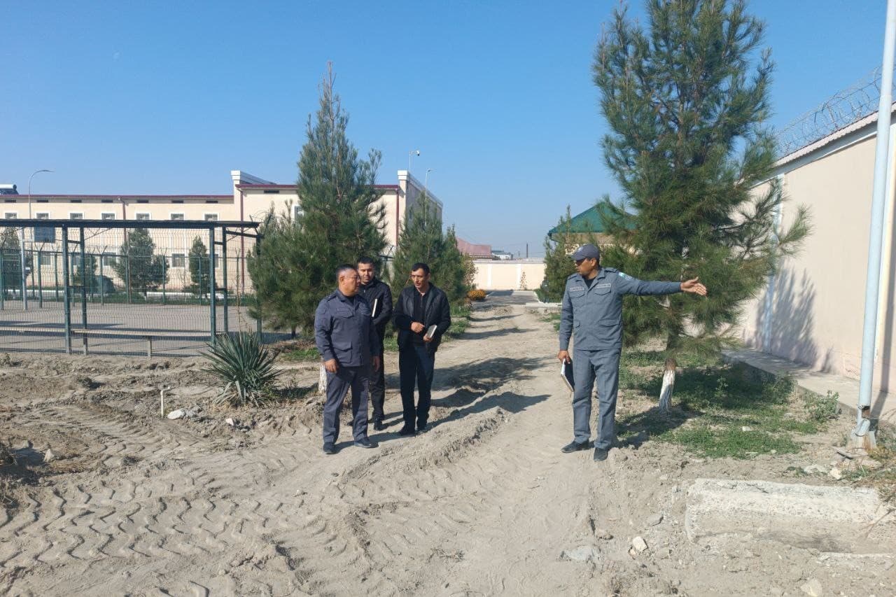 Бухоро вилояти ИИБ раҳбарияти томонидан Когон тумани ички ишлар бўлинмаларида олиб борилаётган қурилиш ва реконструкция ишлари ўрганилди