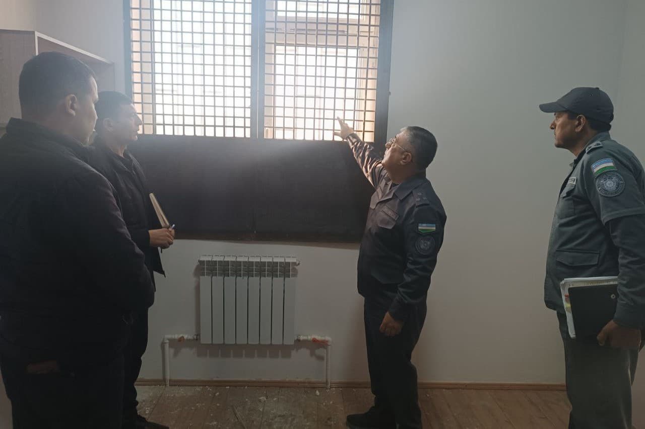 Бухоро вилояти ИИБ раҳбарияти томонидан Когон тумани ички ишлар бўлинмаларида олиб борилаётган қурилиш ва реконструкция ишлари ўрганилди