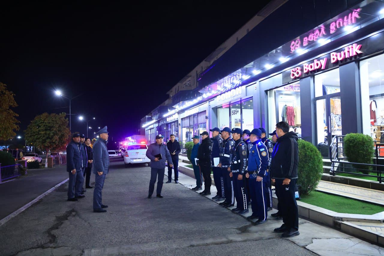 Namangan viloyatida aholi osoyishtaligini taʼminlash maqsadida tungi xizmat faoliyati kuchaytirilmoqda