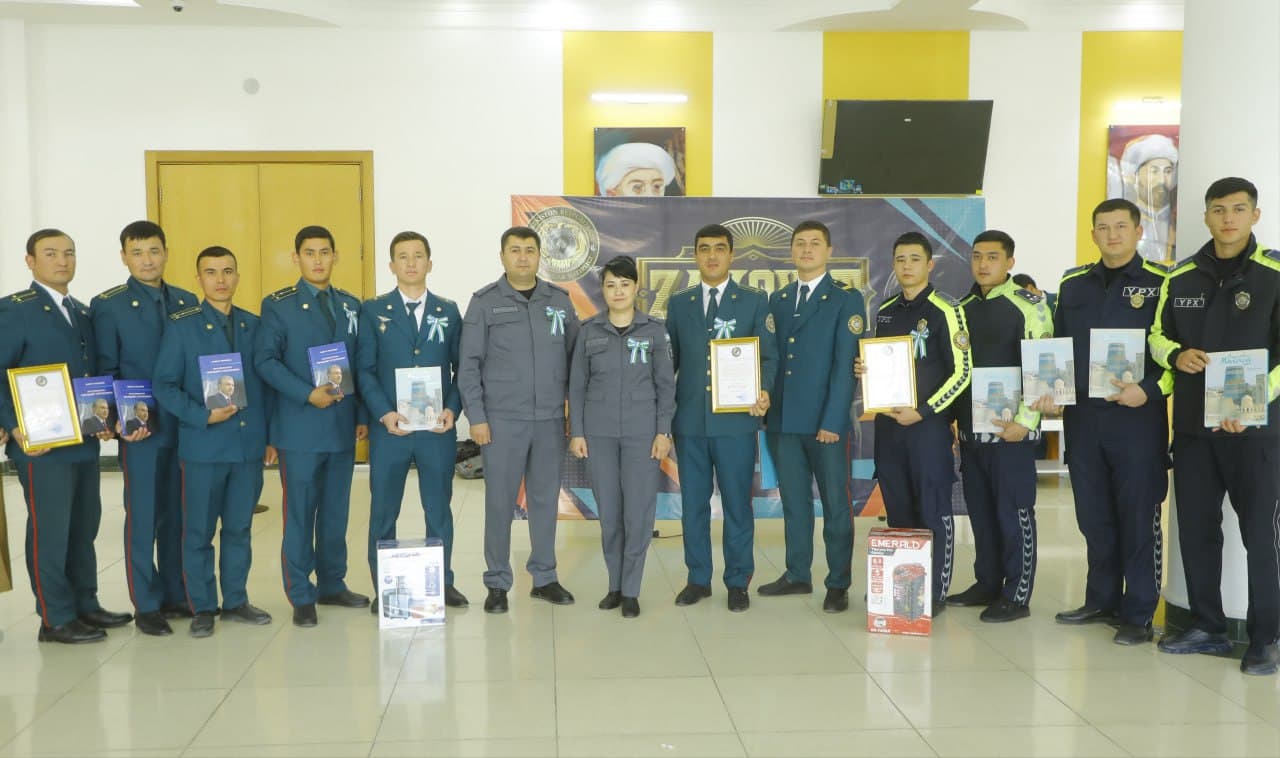 Oʻzbekiston Respublikasi Davlat bayrogʻi qabul qilinganligining 34-yilligi munosabati bilan Surxondaryo viloyati Ichki ishlar organlarida xizmat olib borayotgan yosh xodimlar oʻrtasida “Zakovat” intellektual oʻyini oʻtkazildi