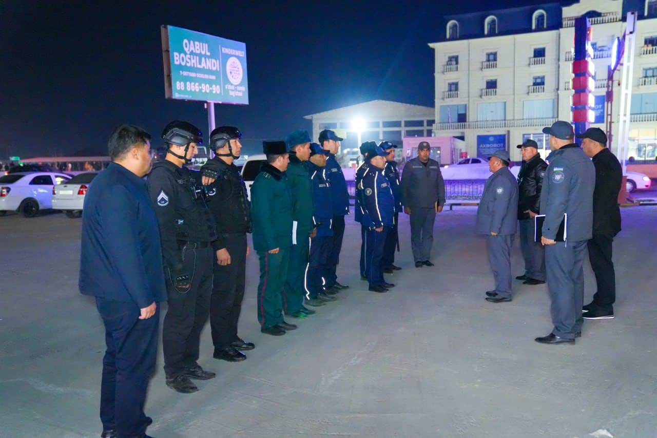 Qashqadaryo viloyati IIB rahbariyati tomonidan Qarshi tumanida profilaktika va xavfsizlik masalalari oʻrganildi