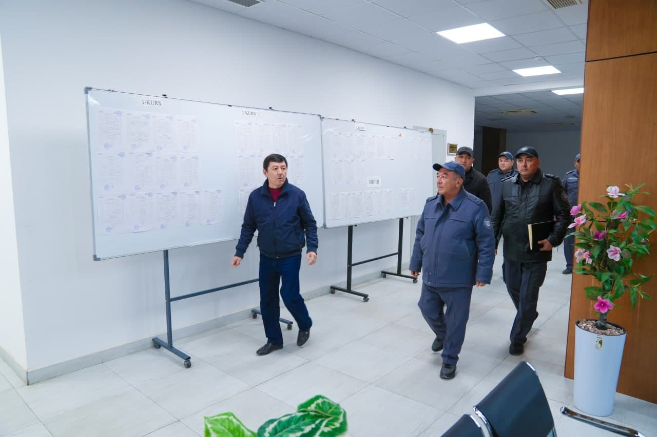 Qashqadaryo viloyati IIB rahbariyati tomonidan Qarshi tumanida profilaktika va xavfsizlik masalalari oʻrganildi