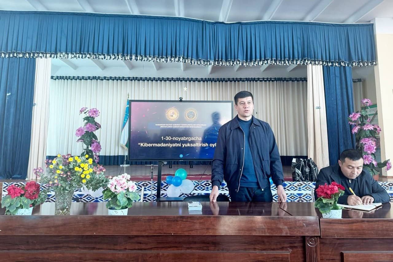Namanganda kibermadaniyatni yuksaltirish va raqamli immunitetni shakllantirishga qaratilgan profilaktik tadbirlar oʻtkazilmoqda
