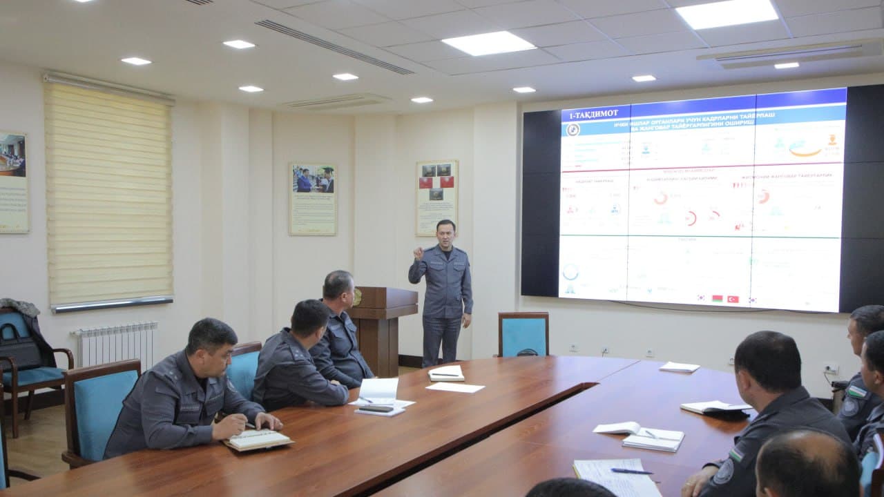 10–15 ноябрь кунлари ИИВ Академиясида ички ишлар органлари тизимидаги тегишли раҳбарлар учун қисқа муддатли ўқув йиғини ташкил қилинди