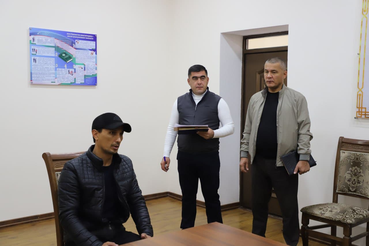 Xorazm viloyati IIB boshligʻi tomonidan aholi murojaatlarini oʻrganish maqsadida qabul oʻtkazildi