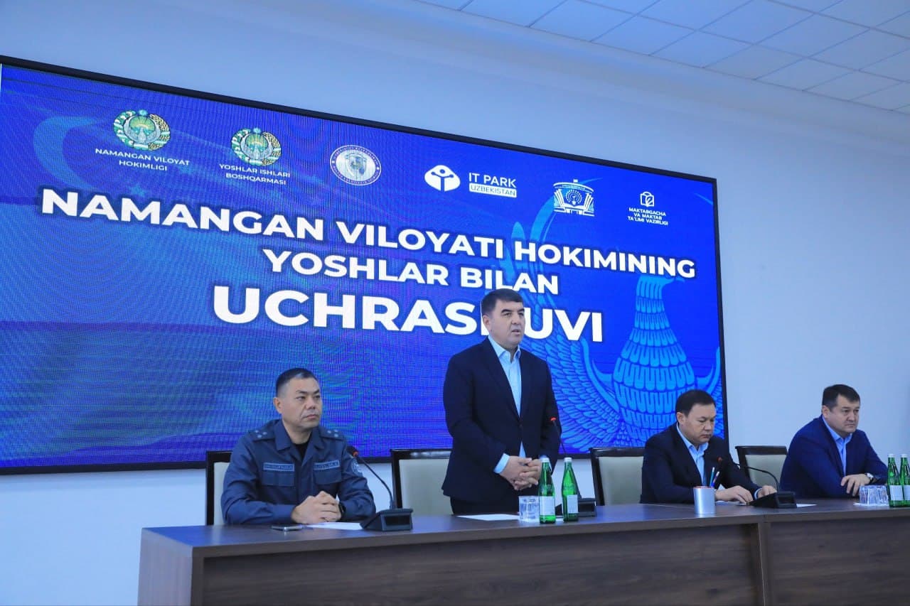 Namangan viloyatida axborot texnologiyalari yoʻnalishida faoliyat olib borayotgan yoshlar bilan uchrashuv oʻtkazildi