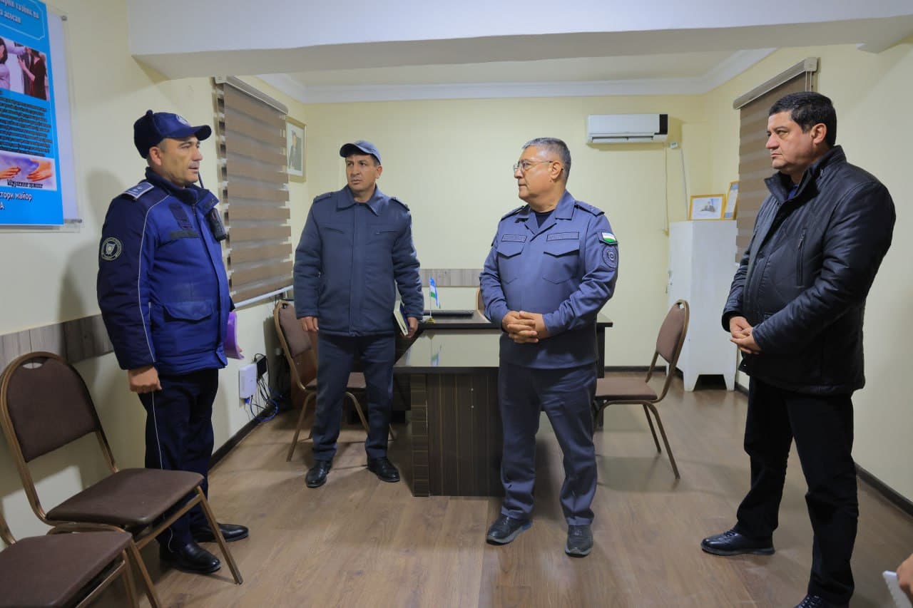 Бухоро вилояти ИИБ раҳбарияти томонидан Қоракўл туманида тунги вақтда жамоат тартибини таъминлаш ҳолати ўрганиб чиқилди