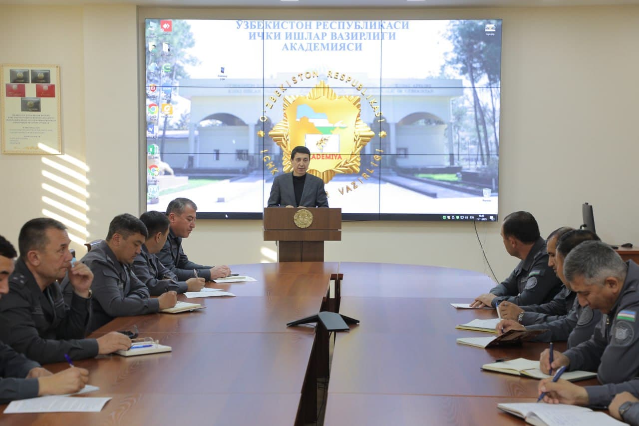 10–15 ноябрь кунлари ИИВ Академиясида ички ишлар органлари тизимидаги тегишли раҳбарлар учун қисқа муддатли ўқув йиғини ташкил қилинди