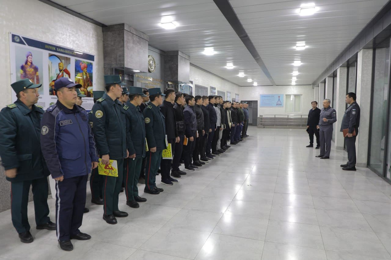 IIV Akademiyasi boshligʻi Shayxontohur tumani IIO FMBda tashkil etilayotgan amaliyot jarayonlari bilan tanishdi