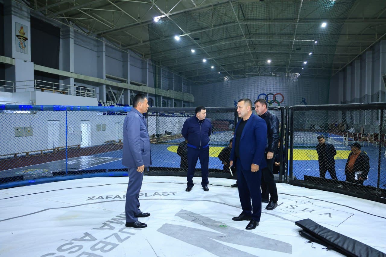 Наманган вилоятида волейбол федерацияси ҳамда Аралаш жанг санъати (ММА) ассоциацияси спортчилари учун яратилган шарт-шароитлар ўрганилди