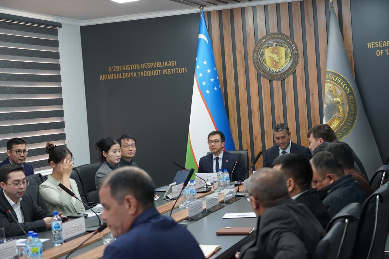 The delegation of the Hefei Institute of Public Security under the Tsinghua University, PRC visited the Research Institute of Criminology of Uzbekistan