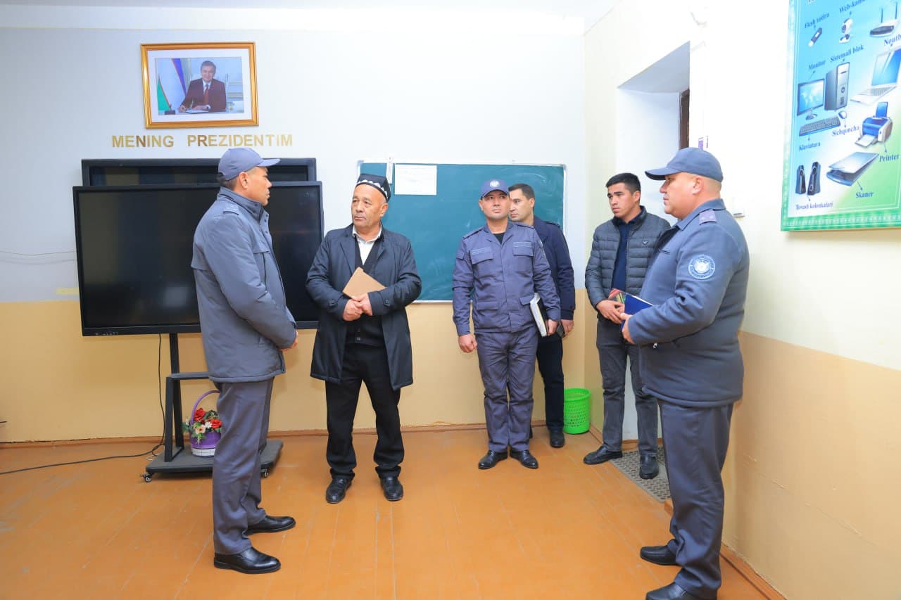 Изучена деятельность сотрудников, обеспечивающих общественный порядок на территории Наманганского района