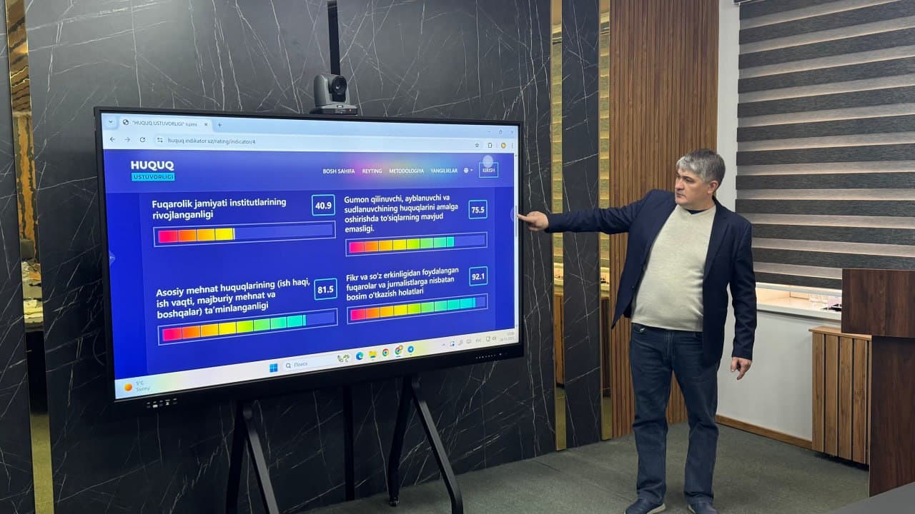 “Жиноятчилик даражаси“ халқаро рейтингини тузиш ва истиқболли режалар мавзусидаги давра суҳбати бўлиб ўтди