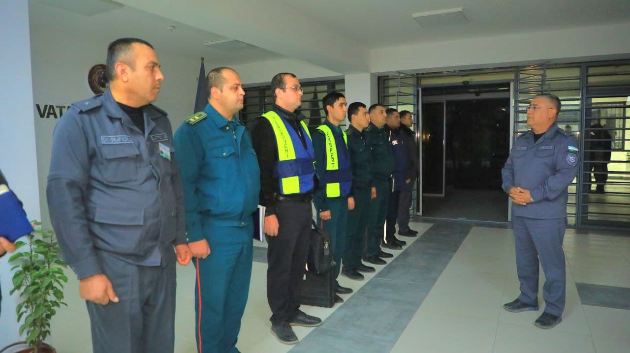 Начальник УВД Бухарской области изучил ночную деятельность по обеспечению общественного порядка в Пешкунском районе