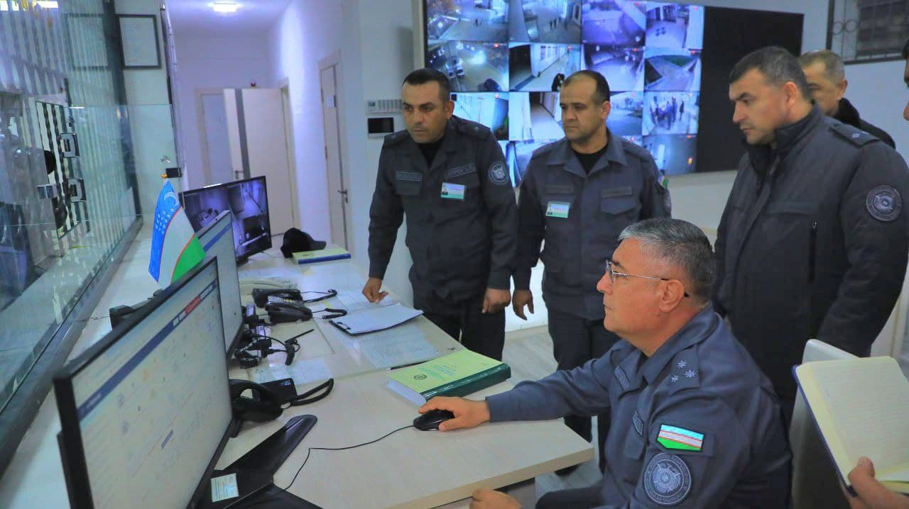 Начальник УВД Бухарской области изучил ночную деятельность по обеспечению общественного порядка в Пешкунском районе