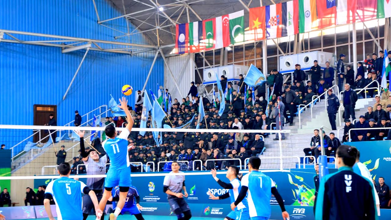 В Наманганской области состоялся финальный этап международного соревнования "Великий шелковый путь" среди сотрудников правоохранительных органов государств-членов Центральноазиатской волейбольной ассоциации (CAVA)