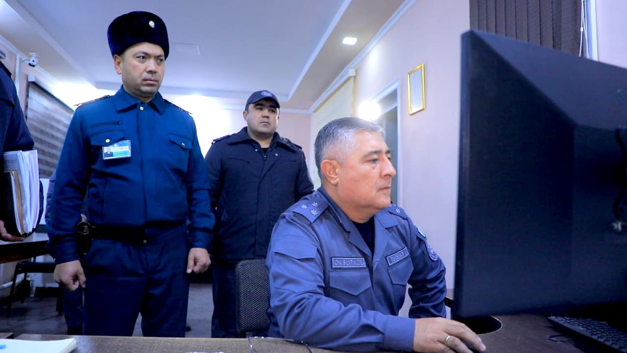 Бухоро вилояти ИИБ раҳбарияти томонидан Қоровулбозор туманида тунги тартиб ва осойишталикни таъминлаш бўйича кенг қамровли ўрганиш ишлари олиб борилди