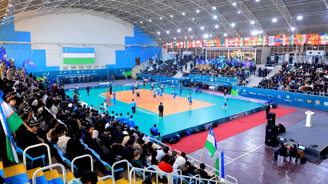 В Наманганской области состоялся финальный этап международного соревнования "Великий шелковый путь" среди сотрудников правоохранительных органов государств-членов Центральноазиатской волейбольной ассоциации (CAVA)