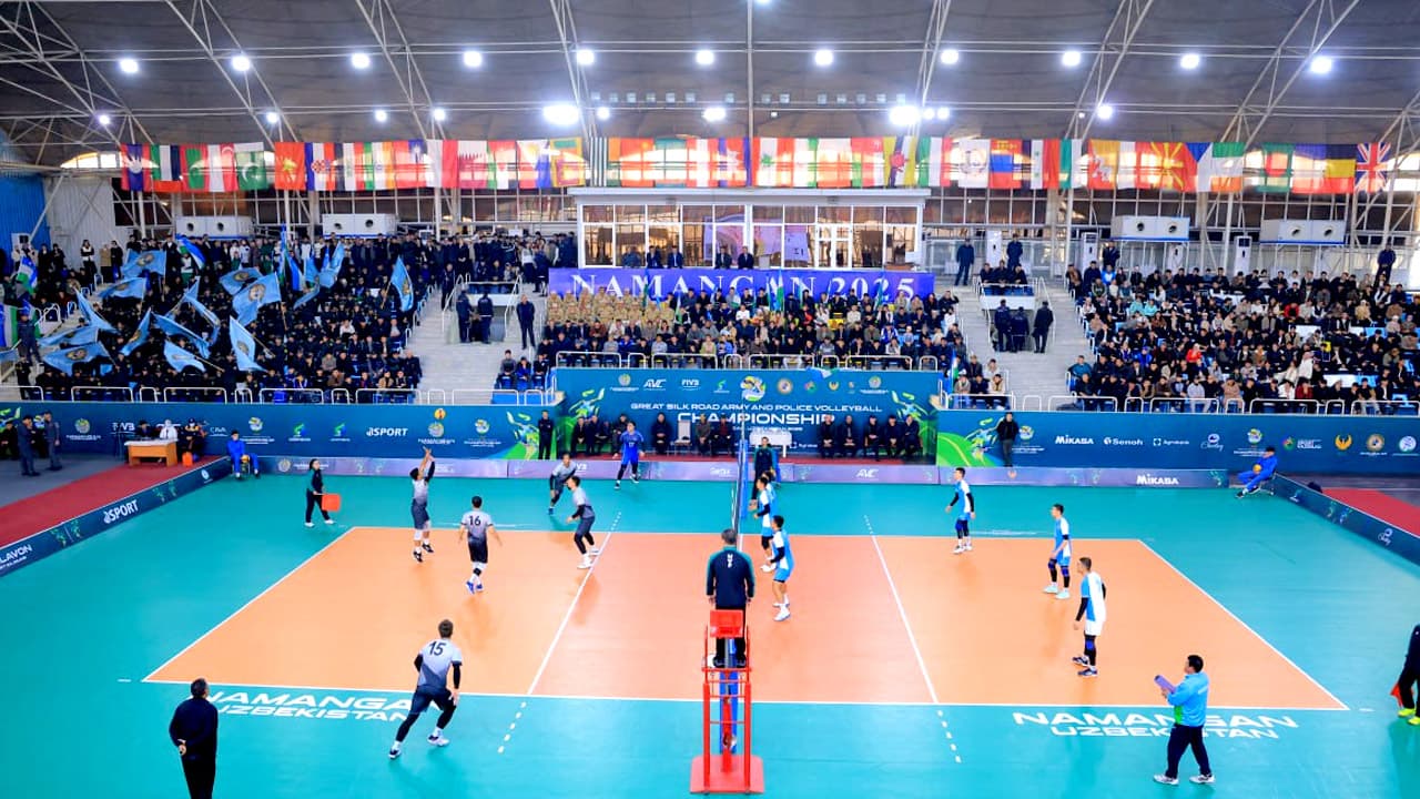 В Наманганской области состоялся финальный этап международного соревнования "Великий шелковый путь" среди сотрудников правоохранительных органов государств-членов Центральноазиатской волейбольной ассоциации (CAVA)