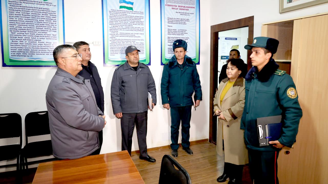 Бухоро вилояти ИИБ раҳбарияти томонидан Қоровулбозор туманида тунги тартиб ва осойишталикни таъминлаш бўйича кенг қамровли ўрганиш ишлари олиб борилди