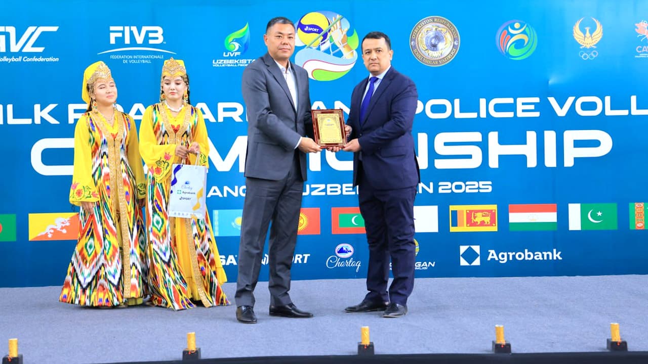В Наманганской области состоялся финальный этап международного соревнования "Великий шелковый путь" среди сотрудников правоохранительных органов государств-членов Центральноазиатской волейбольной ассоциации (CAVA)