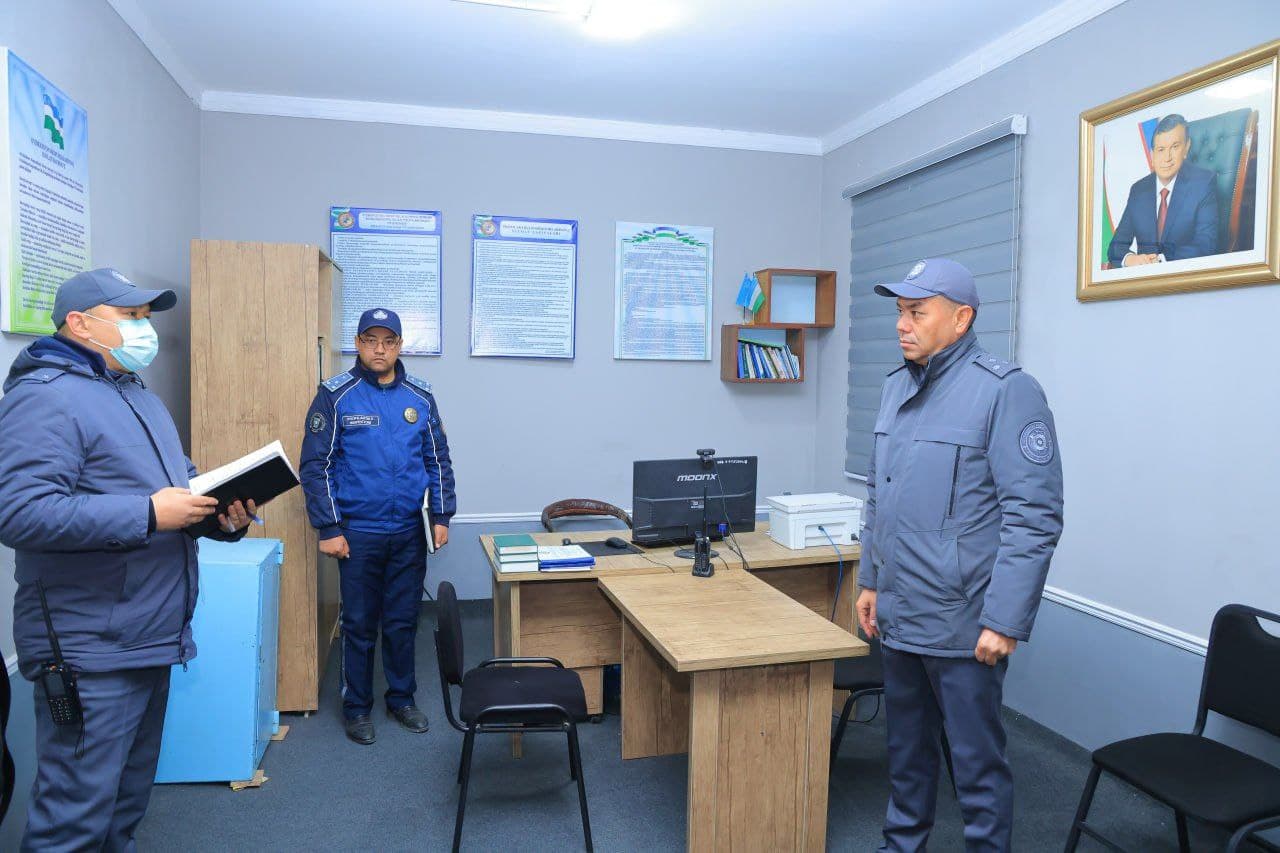 Наманган вилояти ИИБ раҳбариятининг навбатдаги комплекс ўрганиш ишлари Мингбулоқ туманида давом эттирилди