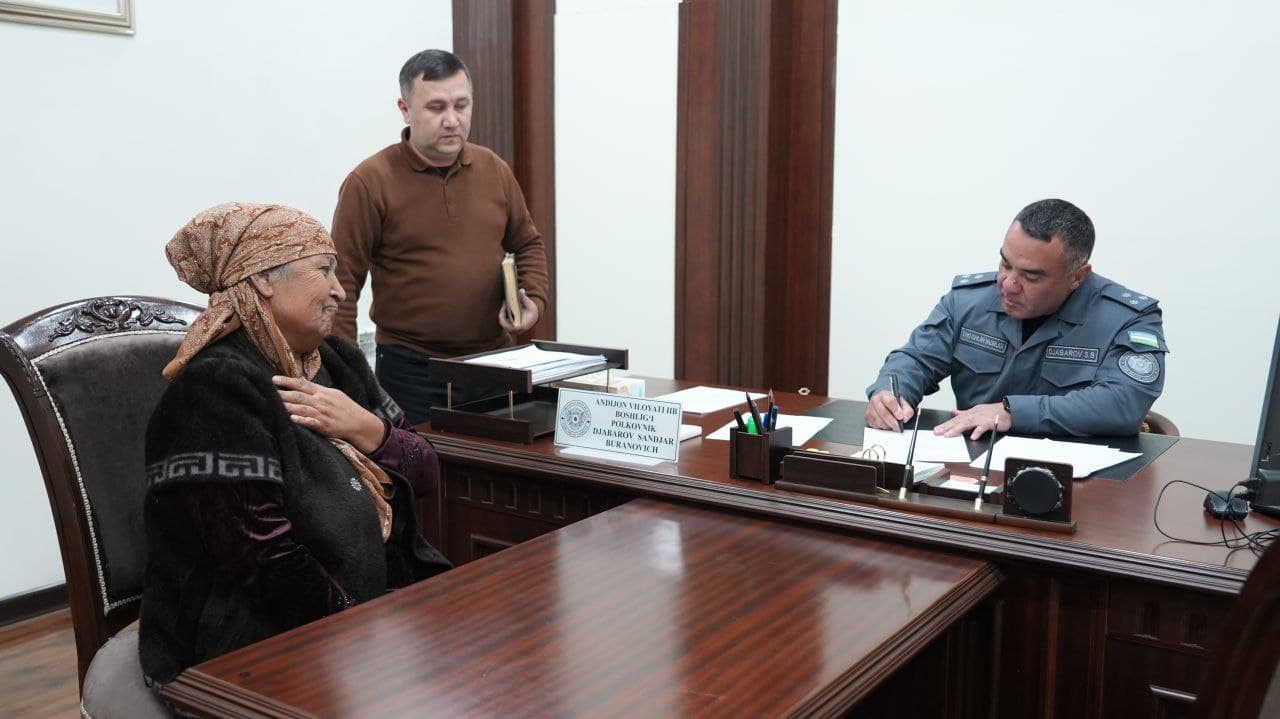 Андижон вилояти ИИБ раҳбариятининг фуқаролар учун навбатдаги шахсий қабули бўлиб ўтди