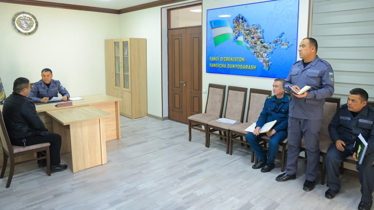 Наманган вилояти ИИБ биносида бошқарма раҳбариятининг фуқаролар учун қабули ўтказилди