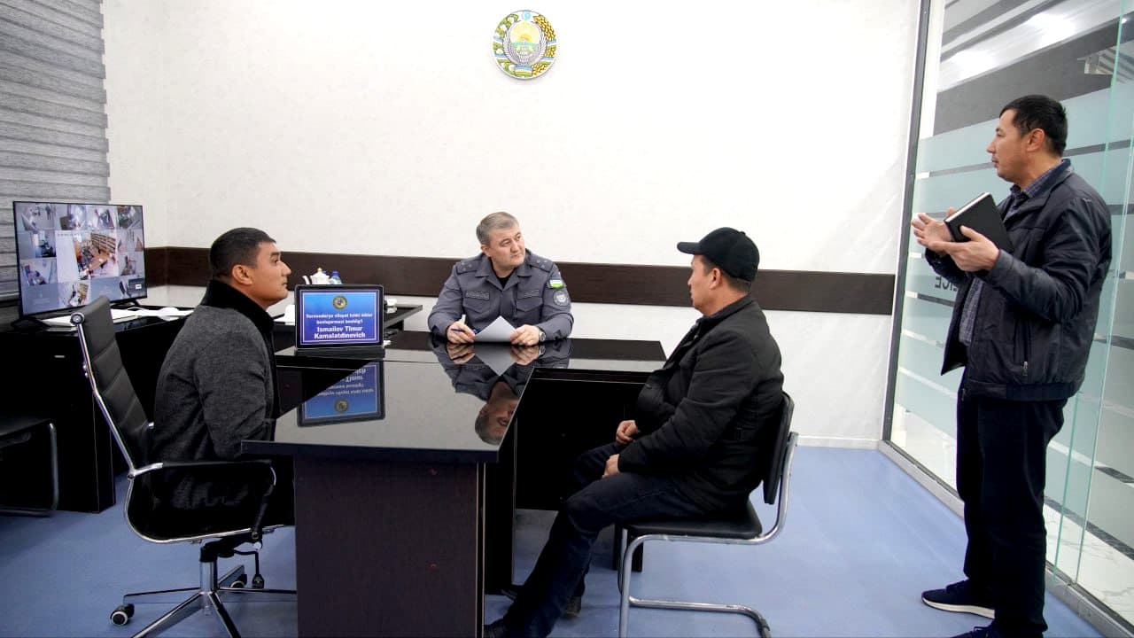 Сурхондарёда вилоят Ички ишлар бошқармаси ҳамда барча шаҳар-туман ички ишлар органлари раҳбарларининг аҳоли мурожаатларини ўрганиш мақсадида “Шахсий қабул”лари бўлиб ўтди