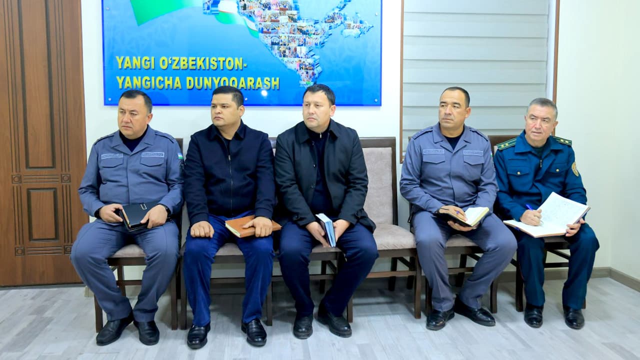 Наманган вилояти ИИБ биносида бошқарма раҳбариятининг фуқаролар учун қабули ўтказилди