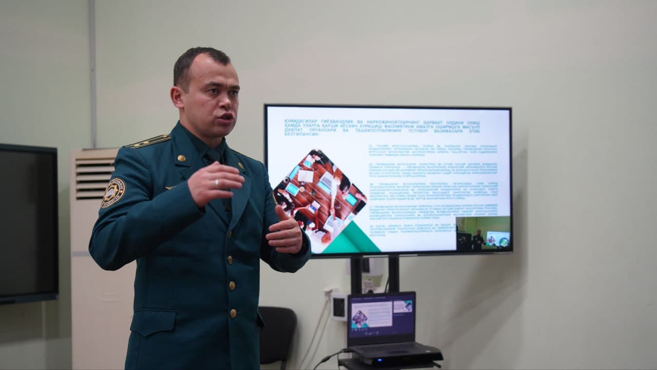 Сурхондарё вилояти ИИБда аҳоли саломатлиги ва миллат генофондини ҳимоя қилиш мақсадига қаратилган тарғибот учрашуви бўлиб ўтди