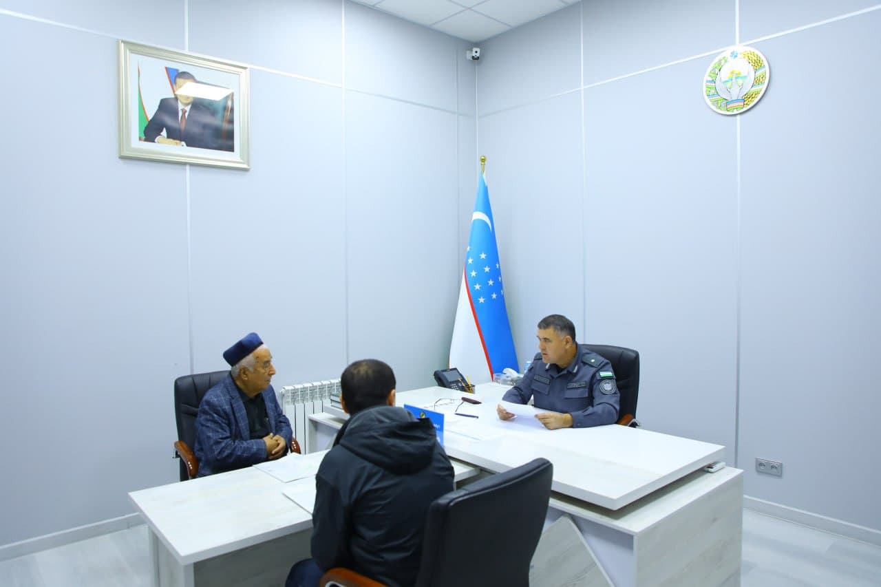 Самарқанд вилояти Ички ишлар бошқармасида навбатдаги фуқаролар қабули ўтказилди