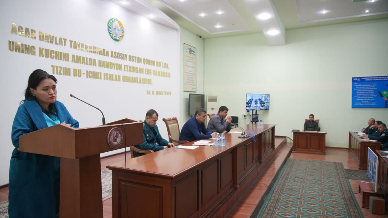 Сурхондарё вилояти ИИБда аҳоли саломатлиги ва миллат генофондини ҳимоя қилиш мақсадига қаратилган тарғибот учрашуви бўлиб ўтди