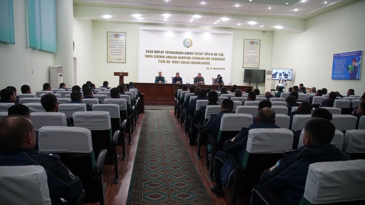 Сурхондарё вилояти ИИБда аҳоли саломатлиги ва миллат генофондини ҳимоя қилиш мақсадига қаратилган тарғибот учрашуви бўлиб ўтди