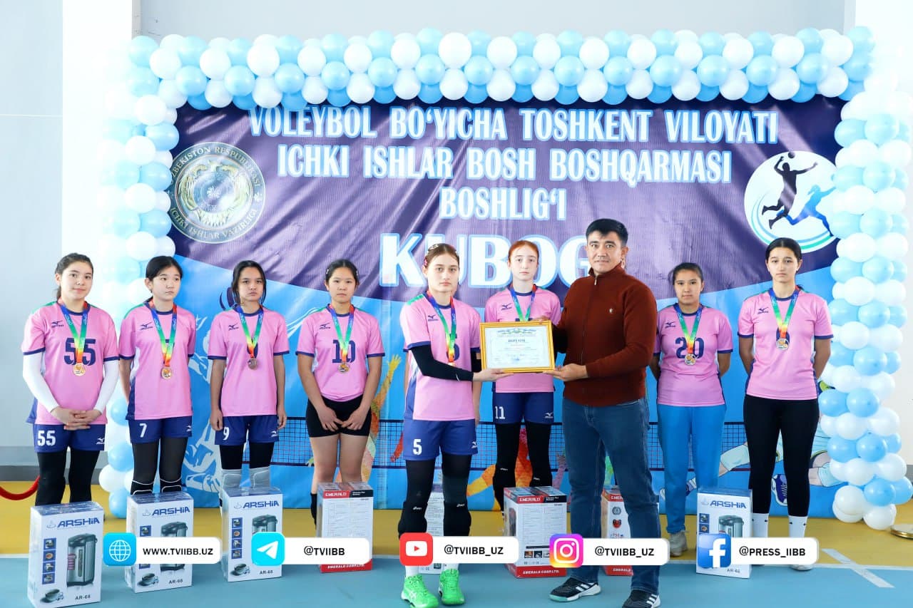 Тошкент вилоятида ёшлар ўртасида волейбол бўйича “ИИББ бошлиғи кубоги” мусобақаси бўлиб ўтди