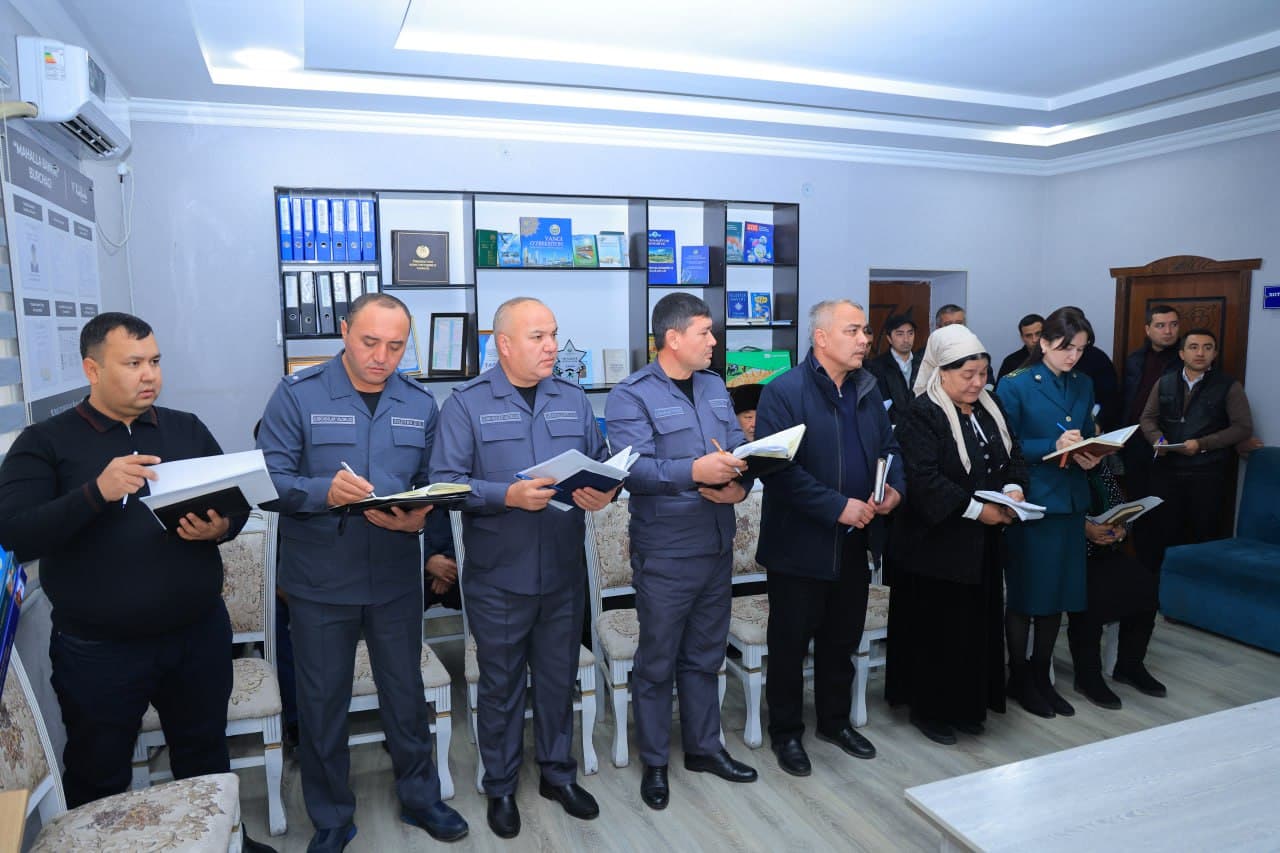 Руководством УВД Наманганской области проведена работа по изучению регионов в Наманганском районе