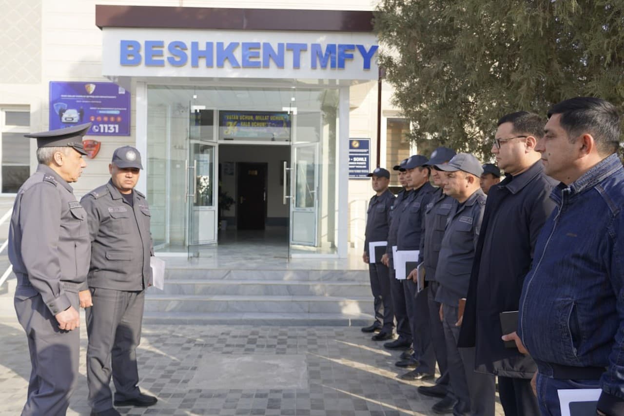 IIV Akademiyasi masʼullari tomonidan Navoiy viloyatining kriminogen vaziyati ogʻir mahallalari manzilli oʻrganildi